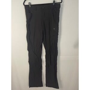 Eddie Bauer Women's Black Cargo Hiking Pants Zip Pockets Size‎ 4